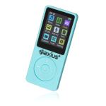 Naxius Player MP4 / MP3 AUX & Bluetooth MP-10 Light Blue