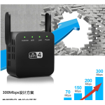 Naxius Wireless-N Repeater & Access Point NXNETLCX-300 300Mbps Black