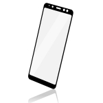 Naxius Tempered Glass 9H Samsung A8 2018 Full Screen 9D Black