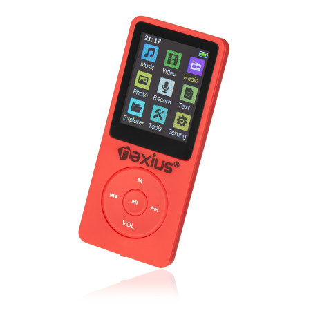 Naxius Player MP4 / MP3 AUX & Bluetooth MP-10 Red