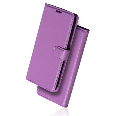 Naxius Case Book Purple Samsung A7 2018