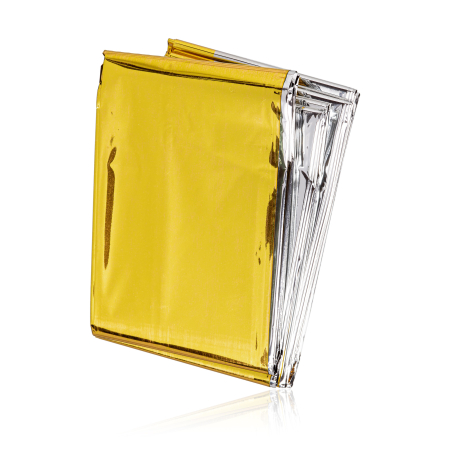 Naxius Emergency Resque Blanket - Ισοθερμική Κουβέρτα 160x210cm Gold - Silver